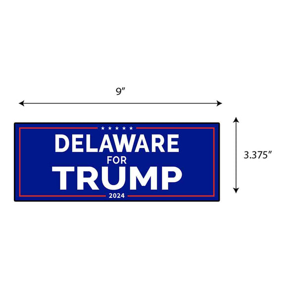 Delaware For Trump Sticker