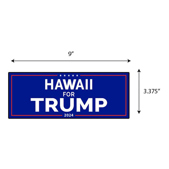 Hawaii For Trump Sticker