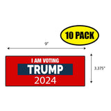 I Am Voting Trump 2024 Sticker