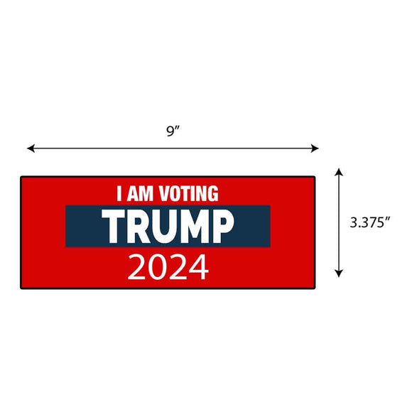 I Am Voting Trump 2024 Sticker