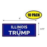 Illinois For Trump Sticker
