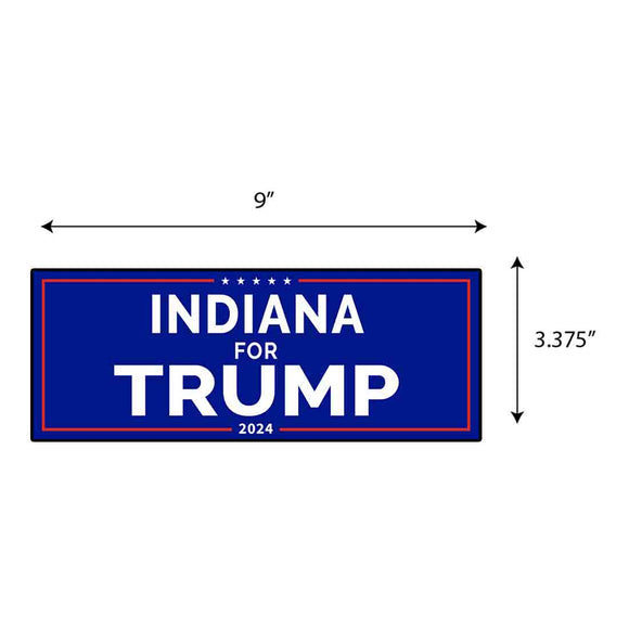 Indiana For Trump Sticker