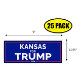 Kansas For Trump Sticker