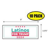 Latinos For Trump Sticker