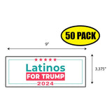 Latinos For Trump Sticker