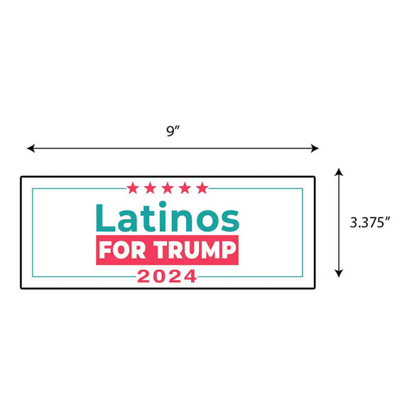 Latinos For Trump Sticker