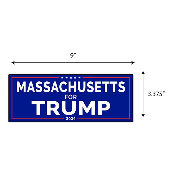 Massachusetts For Trump Sticker