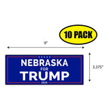 Nebraska For Trump Sticker