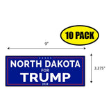 North Dakota For Trump Sticker