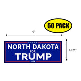 North Dakota For Trump Sticker
