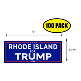 Rhode Island For Trump Sticker