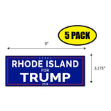 Rhode Island For Trump Sticker
