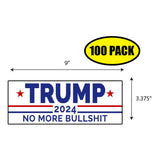 Trump 2024 No More Bull Sticker