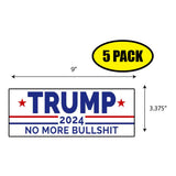 Trump 2024 No More Bull Sticker