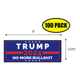 Trump 2024 No More Bull Sticker