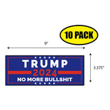 Trump 2024 No More Bull Sticker