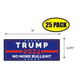 Trump 2024 No More Bull Sticker
