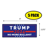 Trump 2024 No More Bull Sticker
