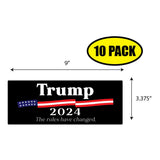 Trump 2024 The Rules Sticker