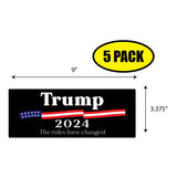Trump 2024 The Rules Sticker