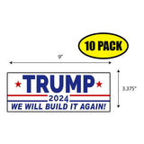 Trump 2024 We Will Build Sticker