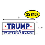 Trump 2024 We Will Build Sticker