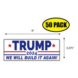 Trump 2024 We Will Build Sticker