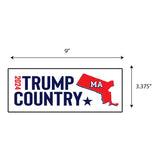 Trump Country Massachusetts Sticker