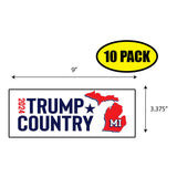 Trump Country Michigan Sticker