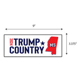 Trump Country Mississippi 2024 Sticker