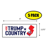 Trump Country New Jersey 2024 Sticker