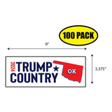 Trump Country Oklahoma 2024 Sticker