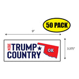 Trump Country Oklahoma 2024 Sticker