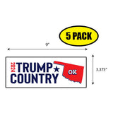 Trump Country Oklahoma 2024 Sticker