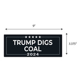Trump Digs Coal 2024 Sticker