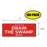 Trump Drain The Swamp 2024 Sticker