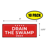 Trump Drain The Swamp 2024 Sticker