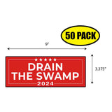 Trump Drain The Swamp 2024 Sticker