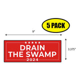 Trump Drain The Swamp 2024 Sticker
