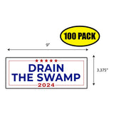 Trump Drain The Swamp 2024 Sticker