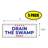 Trump Drain The Swamp 2024 Sticker