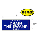 Trump Drain The Swamp 2024 Sticker