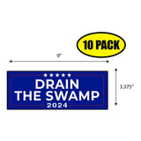 Trump Drain The Swamp 2024 Sticker