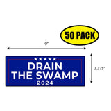 Trump Drain The Swamp 2024 Sticker