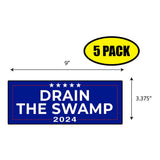 Trump Drain The Swamp 2024 Sticker