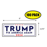 Trump Fix America Again 2024 Sticker