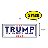 Trump Fix America Again 2024 Sticker