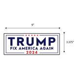 Trump Fix America Again 2024 Sticker