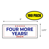Trump Four More Years 2024 Sticker