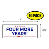 Trump Four More Years 2024 Sticker